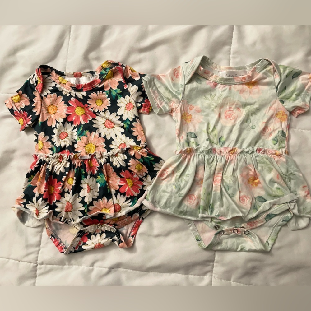 Aubrey Gianna dress onsies